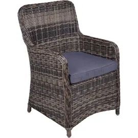 Garden Pleasure Gartensessel BORDEAUX 2 St. 55 x 70 x 106 cm braun
