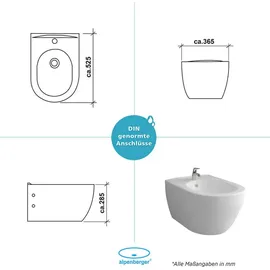Alpenberger WC Sitz mit Absenkautomatik Weiß