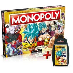 Monopoly Dragon Ball Super (deutsch/französisch) + Top Trumps