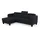 sit&more Ecksofa SIT & MORE "Belluci L-Form", blau (tiefblau), B:247cm H:85cm T:170cm, Sofas, Ecksofa, inklusive Federkern, wahlweise mit Bettfunktion und Bettkasten
