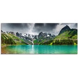 Artland Glasbild »Bergsee«, Berge, (1 St.), grün