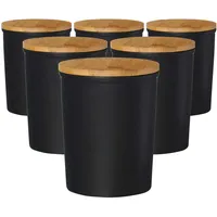 Ritzenhoff & Breker Jasper Vorratsdose 1,8 l schwarz 6er