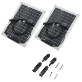 15-w-tragbares, Wasserdichtes Monokristallines Solarpanel Für Camping, Auto, Boot Und Wandern