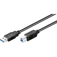 goobay USB-A auf USB-B 0,5 m Schwarz