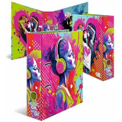 Herma Motiv-Ordner Karton A4, 7 cm Rückenbreite Music Girl