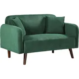 [en.casa] Sofa Midt 132x70x81 cm Cord Grün