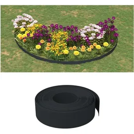 vidaXL Rasenkante 10 m 15 cm schwarz