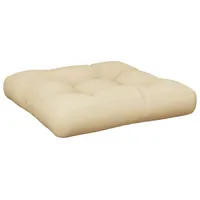 VidaXL Palettenkissen Beige 60x61,5x10 cm Stoff