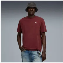 Puma ESS ELEVATED RELAXED WASH TEE ruby shimmer S
