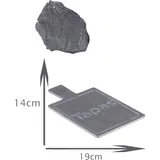 Schieferplatte Tapas Snack Platte Brett zum Servieren Bako Eckig 19 x 14 cm