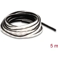 DeLock Bürstenstreifen selbstklebend 5 mm 5 m schwarz