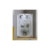 VCM Eckvitrine Jecka 67,3 x 23 x 88,1 cm Weiß