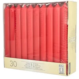 Papstar Tafelkerzen 30 St. Ø 2,1 cm 19,6 cm rot