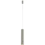 just light. LED-Akku-Pendelleuchte Attach Greige 120 cm x Ø 16