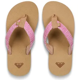 Roxy "Rg Porto Raffia", Jungen, Gr. 3(33), raspberry, Obermaterial: 90% synthetisches Raffia/10% Textilpolyester, Futter: 100% Textilpolyester, Laufsohle: 100% EVA., Schuhe Sandale