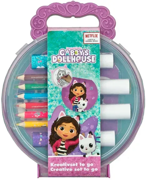 Gabby's Dollhouse Creative Coloring Set in Case