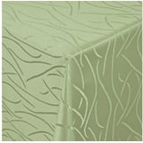 Moderno Tischdecke Tischdecke Stoff Damast Streifen Design Jacquard mit Saum, Oval 160x220 cm grün Oval 160x220 cm