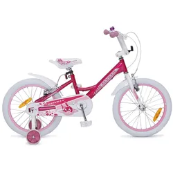 Byox Kinderfahrrad 18 Zoll Lovely, Stützräder, Klingel, Reflektoren, ab 5 Jahre