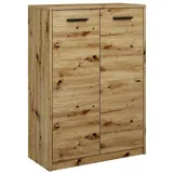 matkam Bürokommode 2D2P 108 x 77 x 35 cm Eiche Artisan