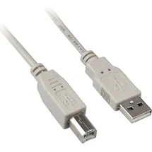 Sharkoon USB-Kabel > USB-B Stecker - grau,