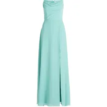 Vera Mont Abendkleid Wasserfallausschnitt Grün 34