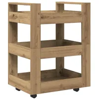 VidaXL Küchenwagen Artisan Eiche 60x45x80 cm Holzwerkstoff