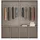 Rauch Möbel Aberdeen, Drehtürenschrank Kleiderschrank, Schrank Garderobe 4-türig, 8 Schubladen, Farbe Weiß/Hochglanz weiß, Griffe Grau metallic, 181x197x54cm