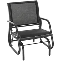 Outsunny Schaukelstuhl 66 x 75 x 85 cm schwarz