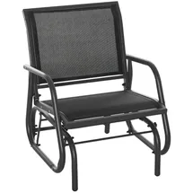 Outsunny Schaukelstuhl 66 x 75 x 85 cm schwarz