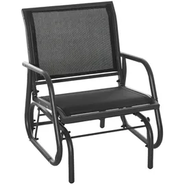 Outsunny Schaukelstuhl 66 x 75 x 85 cm schwarz