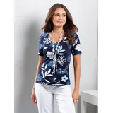 Lady WITT WEIDEN Print-Shirt in marine-jeansblau-bedruckt | Gr.: 36