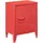 [en.casa] Nachtschrank Inari Türgriff links Stahl Rot