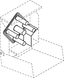 Hewi System 900 Umrüst-Karussell 900.21.E01 von Großrollenhalter auf 4-fach Rollenhalter