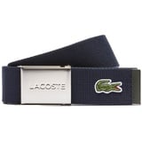 Lacoste Gürtel Made in France navy - 100 cm