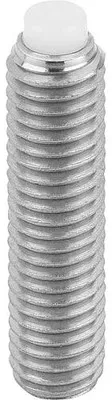 DRUCKSCHRAUBE M12X32,1, SW=6, EDELSTAHL BLANK, KOMP:POM