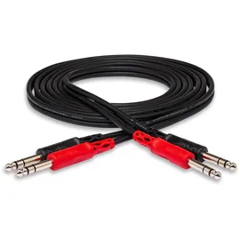 Hosa CSS-202, Stereo Interconnect, Dual 1/4 in TRS to Same, 2 m