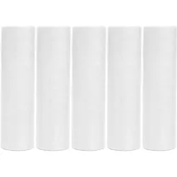 5 Rollen Papier Luftschlangen weiß