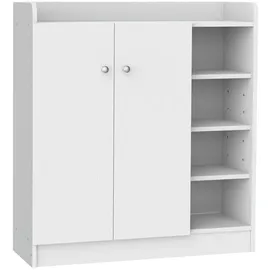 Homcom Schuhschrank 83 x 90 x 30 cm 2-türig weiß