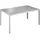 Tectake Gartentisch 150 x 90 x 74,5 cm Silber/Grau
