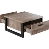 trendteam Emile Holz braun/schwarz 80 x 45 x 80 cm