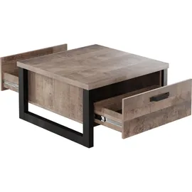 trendteam Emile Holz braun/schwarz 80 x 45 x 80 cm