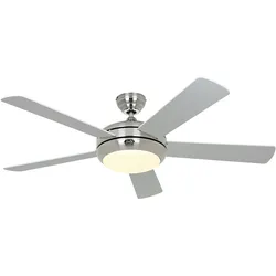 Casafan Deckenventilator Titanium Chrom 132 Weiß / Lichtgrau 132