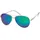 Stylebreaker polarisierte Piloten Sonnenbrille mit Etui Damen, Grün verspiegelt | Gr.: onesize