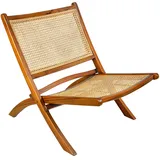 SIT Möbel RATTAN Relaxchair Rattan/Teak natur