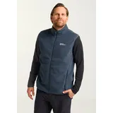 Jack Wolfskin Waldsteig Full Zip Herren Weste, blau - XXL - midnight sky