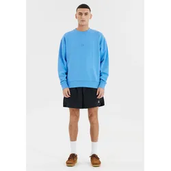 Sweatshirt SOS "Bovec", Herren, Gr. M, blau, 100% Baumwolle, unifarben, casual, Rundhals, Langarm, Sweatshirts, aus reiner Bio-Baumwolle
