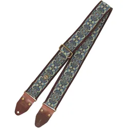 Steyner Straps Retro Gitarrengurt - Morgenlicht braun-blau - Gitarrengurt