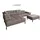 KAWOLA Ecksofa NELSON dunkelbraun Leder