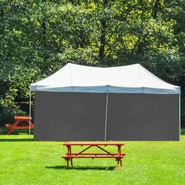 Relaxdays Seitenteile für Pavillon 2 Stück 2 x 3 m Grau