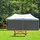 Relaxdays Seitenteile für Pavillon 2 Stück 2 x 3 m Grau